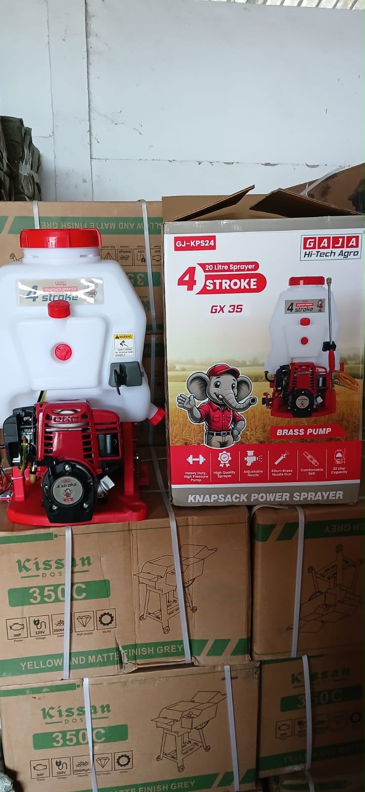 Gaja Hi-Tech Agro 20L 4-Stroke GX35 Knapsack Power Sprayer | Crop Sprayer